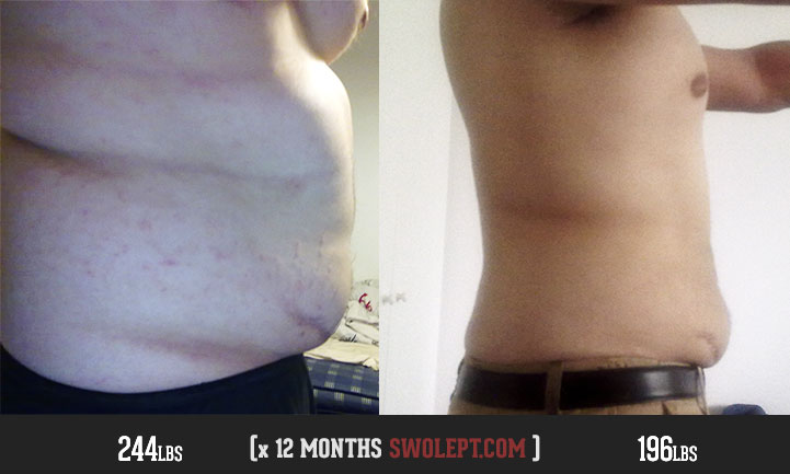 Amazing fat loss muscle gain transformation